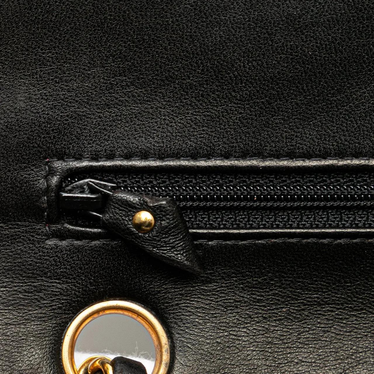 Thumbnail - Chanel Hobo Bags - 1994-1996 Medium Classic Lambskin Double Flap - Gr. unisize - in Schwarz - für Damen