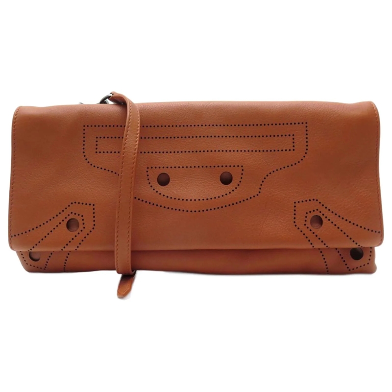 Balenciaga Clutch NEUE BALENCIAGA BLACKOUT UMSCHLAG HANDTASCHE 45231 braun