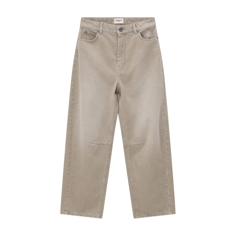 WEEKEND Max Mara Freizeithose Wide-Fit Hose aus Baumwolle beige