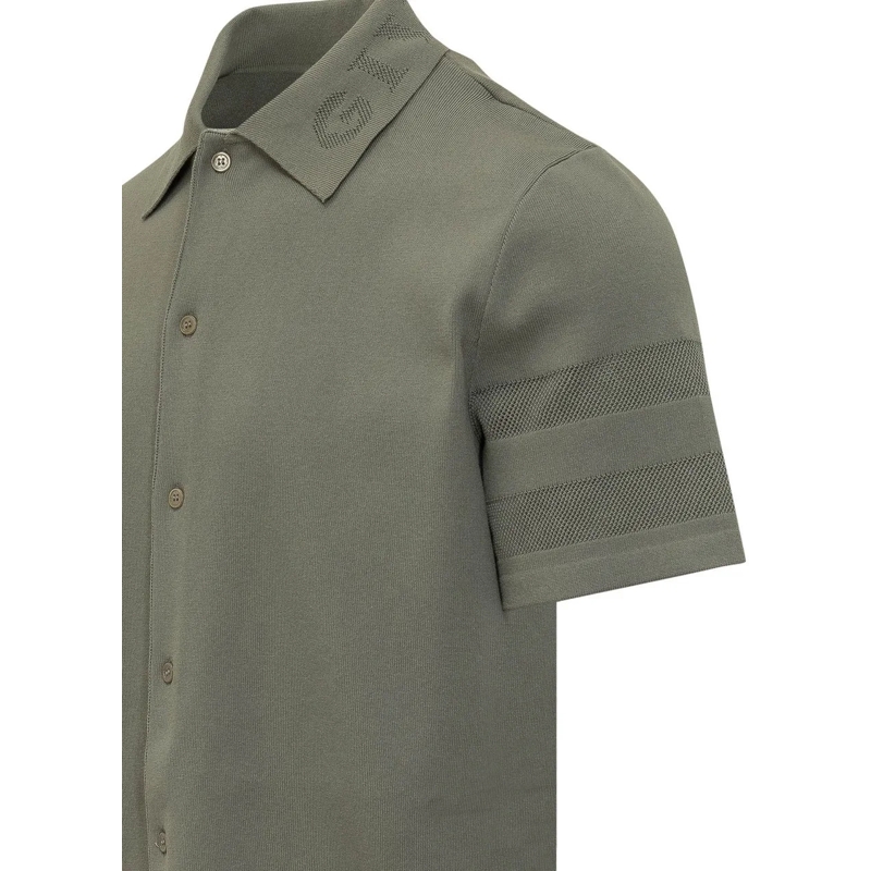 Givenchy Haut décontracté Camicia a Righe con Scollo Incrociato grün(Image 3)