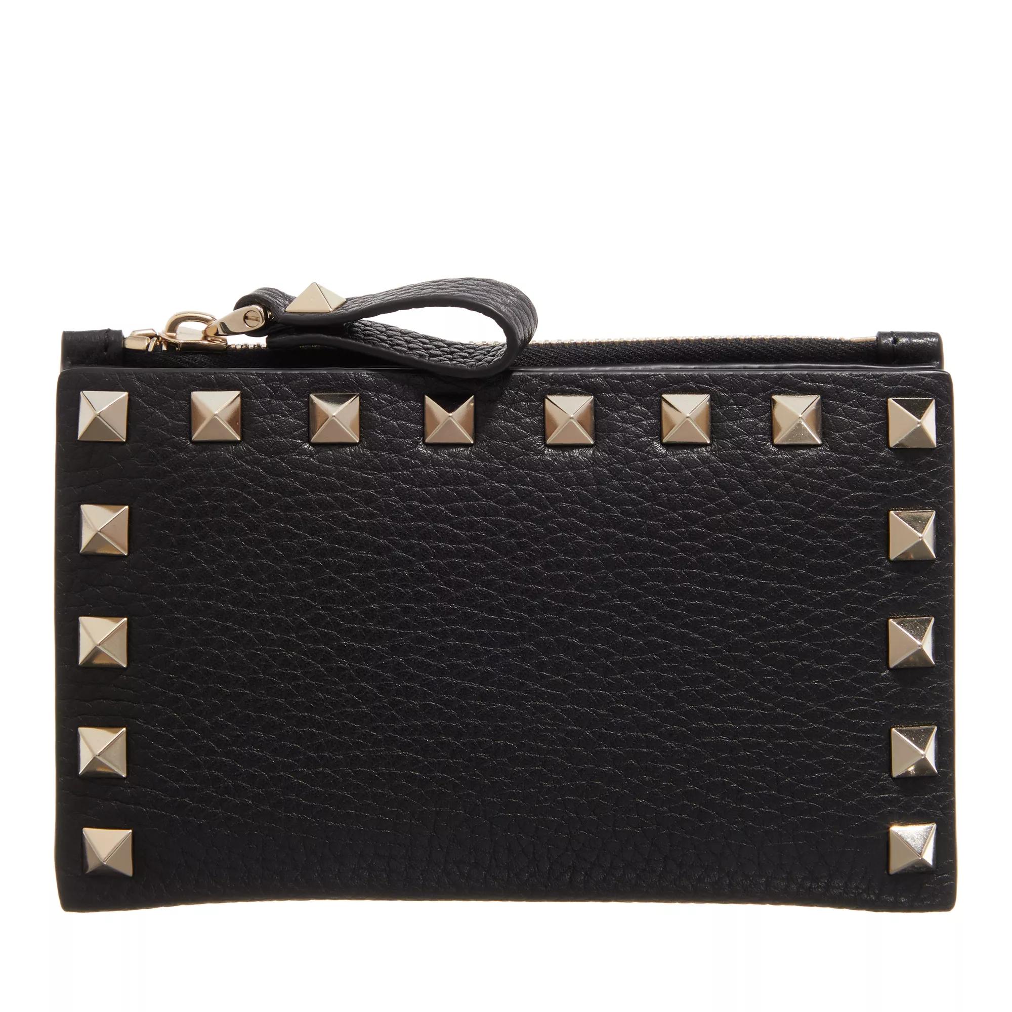 Valentino Garavani Portemonnaie - Card Case Rockstud - Gr. unisize - in Schwarz - für Damen