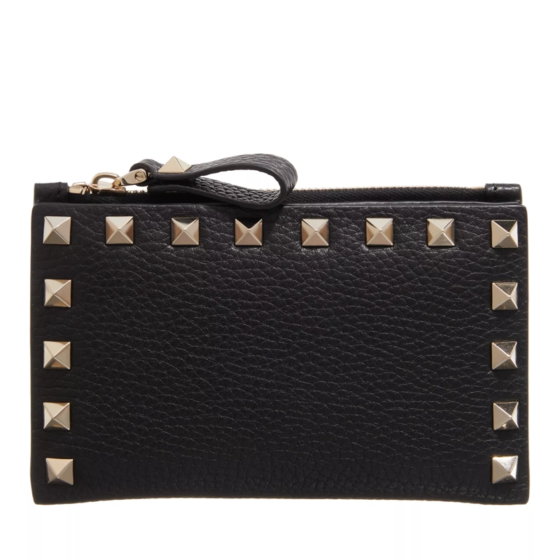 Valentino Garavani Bi-Fold-Portemonnaie Card Case Rockstud Nero