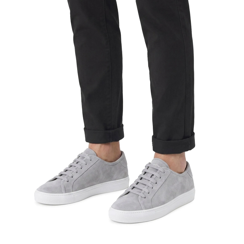 National Standard Schnürschuhe Sneaker aus Leder grau(Image 2)