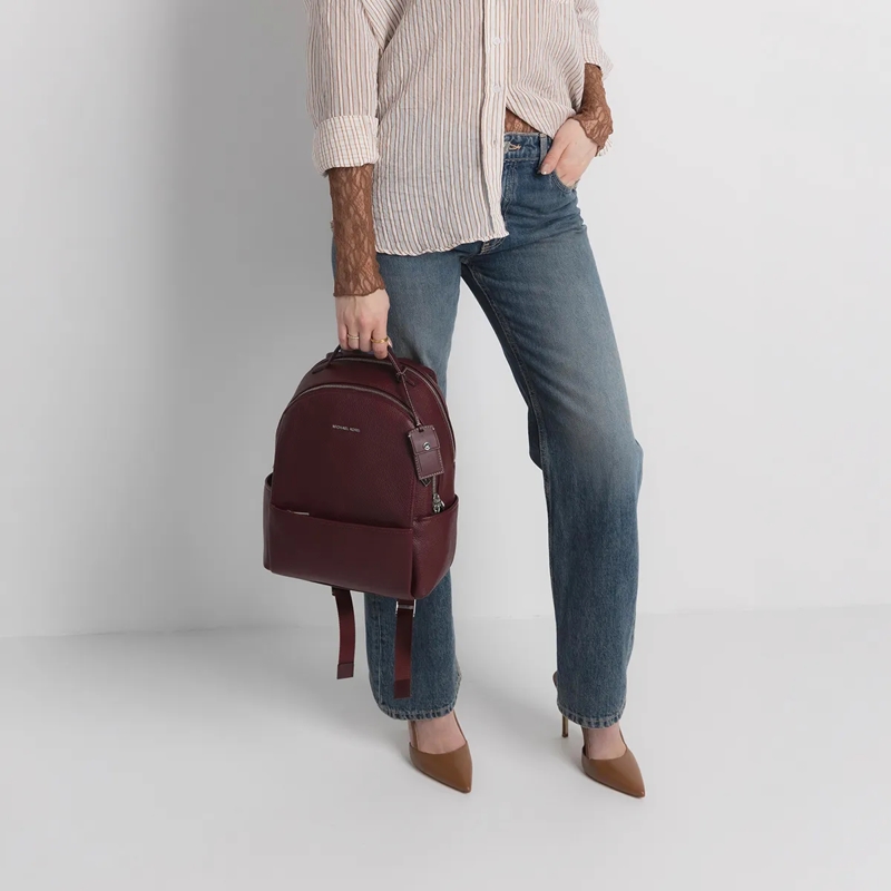 MICHAEL Michael Kors Rucksack Md Backpack Oxblood(Image 3)