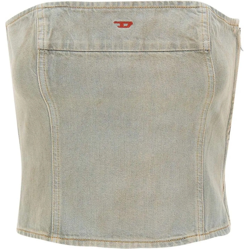 Diesel T-Shirt Tops Blue blau