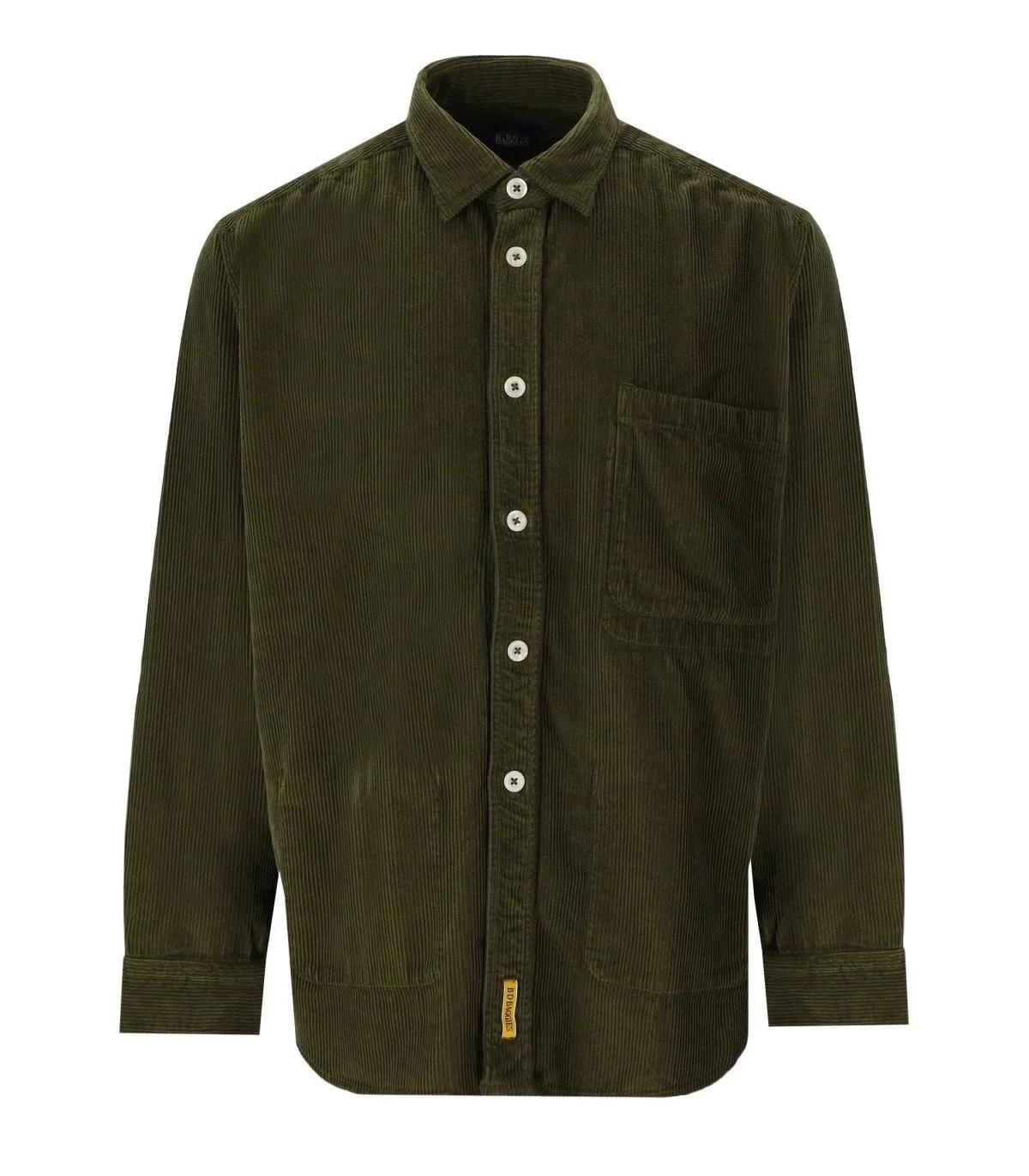 B-D BAGGIES - B-D BAGGIES HARLEM MILITÄRGRÜNES OVERSHIRT - Größe XL - grün