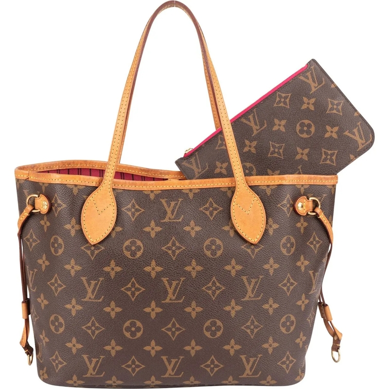 Louis Vuitton Tote Louis Vuitton Monogram Canvas Neverfull PM Shoulde braun