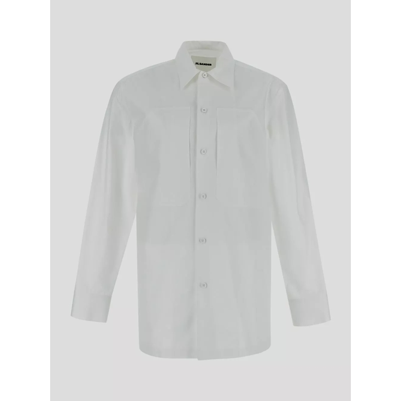 Jil Sander  White Cotton Oversized Shirt White