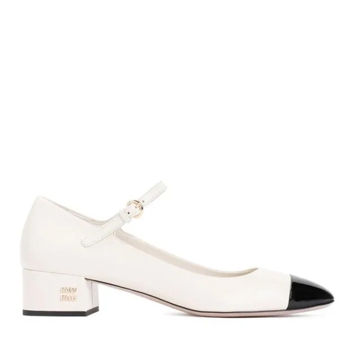 Miu Miu Stiefel Leather Pumps White