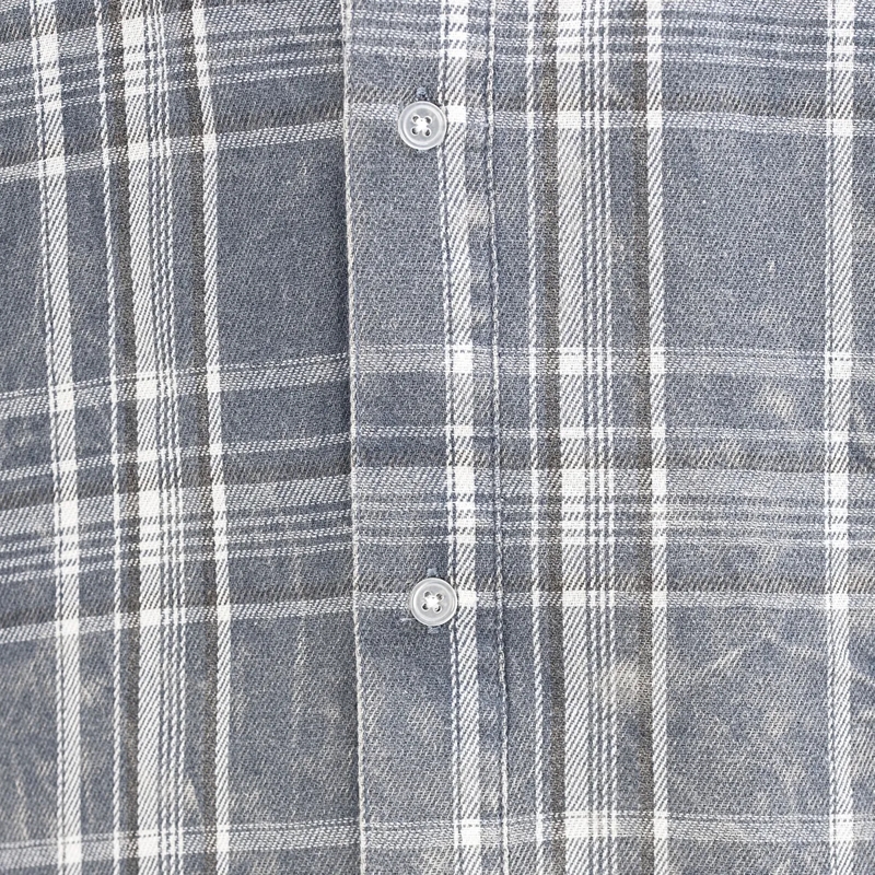 True Religion Hemd - Flanellhemd- Lässiger Schnitt- Knopfleiste- G blau(Image 5)
