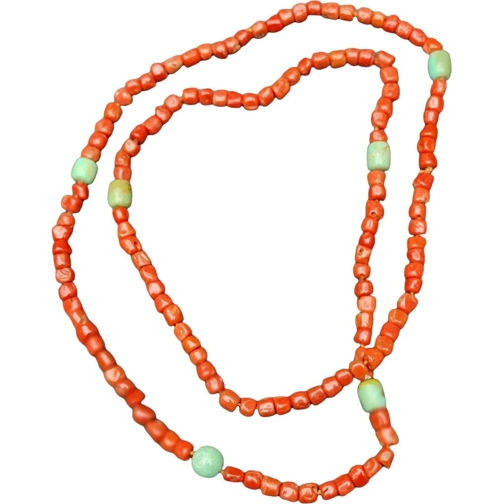 CATHERINE MICHIELS Collier moyen Collier sautoir corail turquoise SP2297 CoTu Cathe mehrfarbig