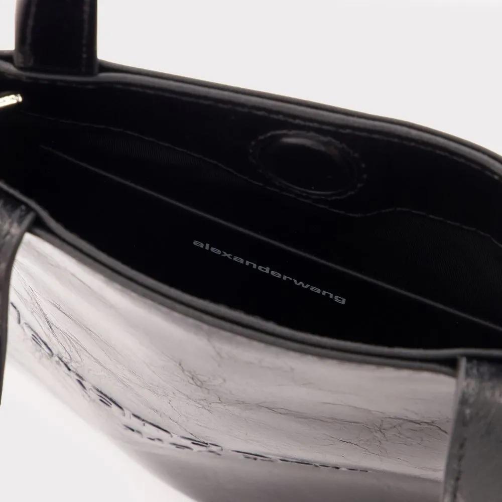 alexander wang Shoppers & Totes Pinch Small Shopping Bag Leather Black in zwart
