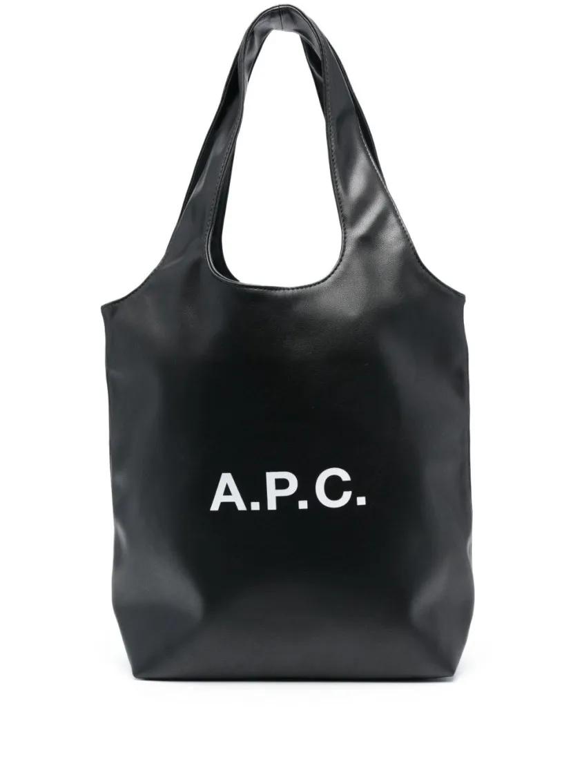 Thumbnail - A.P.C. Shopper & Totes - Black Faux Leather Tote - Gr. unisize - in Schwarz - für Damen