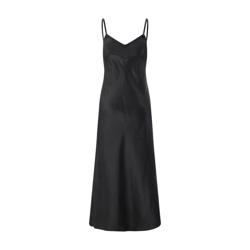 Vince Robe longue Maxikleid aus Satin blau(Image 5)