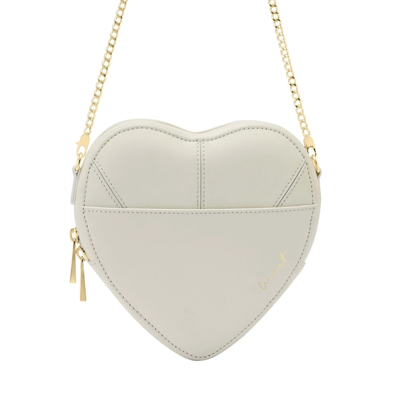 WEAT Tote Big Heart Bag Ivory - Gold weiss
