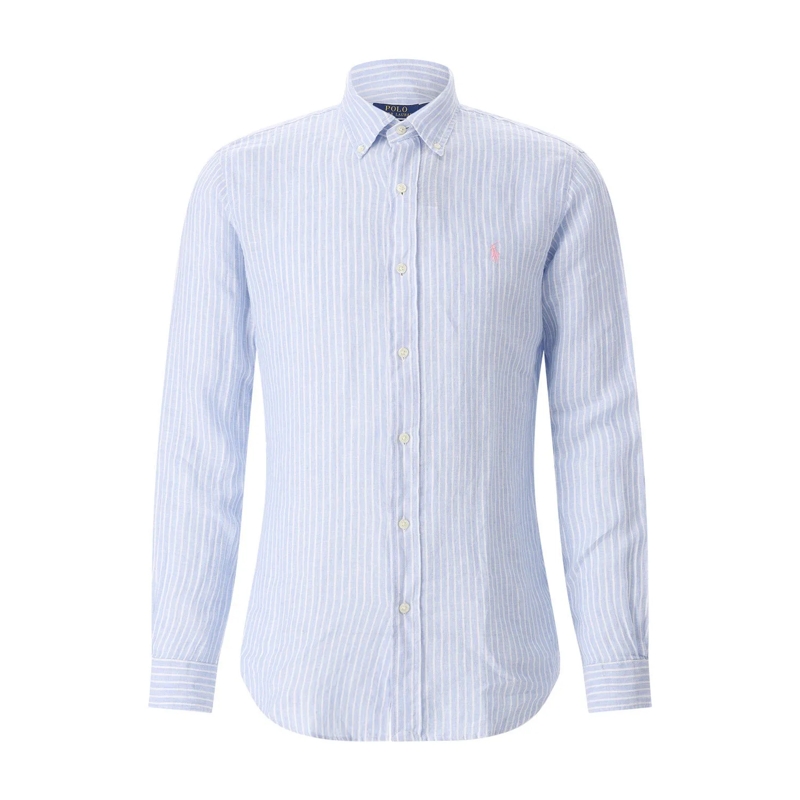 Polo Ralph Lauren Hemd Gestreiftes Hemd mit Logo blau(Image 2)