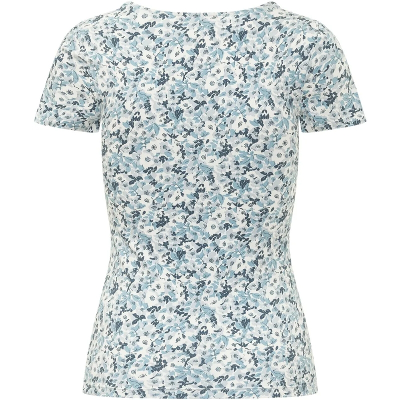 Ralph Lauren T-Shirt Top a Maniche Corte con Scollo Quadrato weiß(Image 2)
