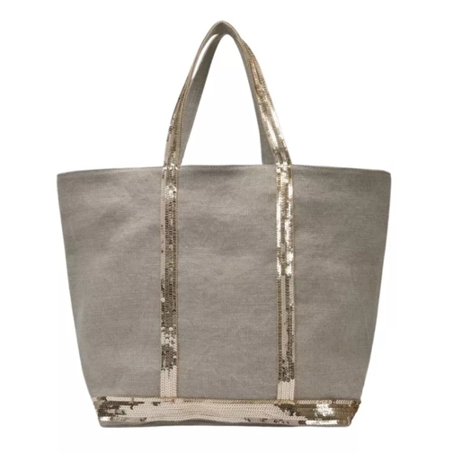 Vanessa Bruno Cabas L Tote Bag - Sand - Linen Grey Tote