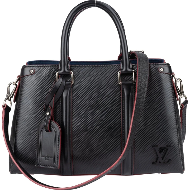 Louis Vuitton Tote Louis Vuitton Noir Epi Leather Soufflot BB Handbag schwarz
