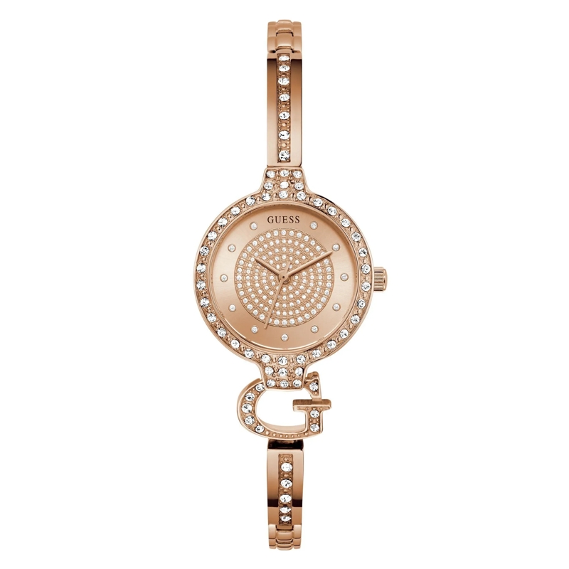 Guess Quarzuhr Quarz-Analoguhr Giselle rosa