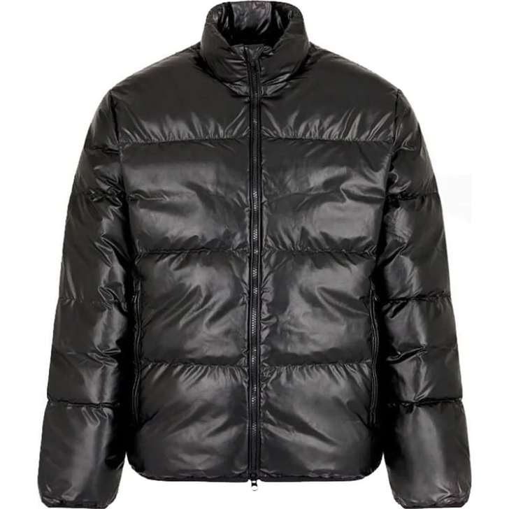 Black armani puffer jacket online