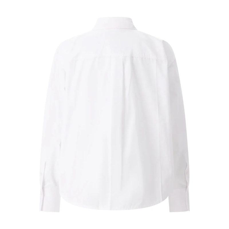 Victoria Beckham Chemisier Hemdbluse aus Baumwolle weiß(Image 3)