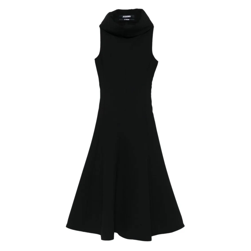 Jacquemus Midikleid Sleeveless Black Midi Dress Black