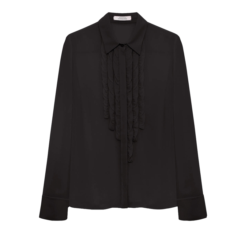 Dorothee Schumacher Top SHEER TWIST blouse pure black