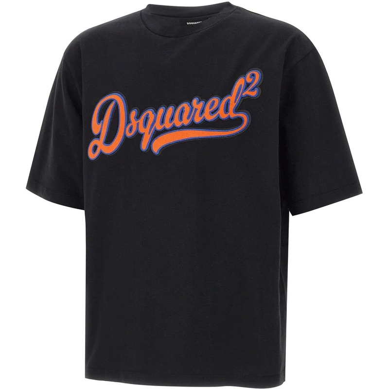 Dsquared2 T-shirt Logo T-Shirt With Embroidery – Black Black(Image 5)