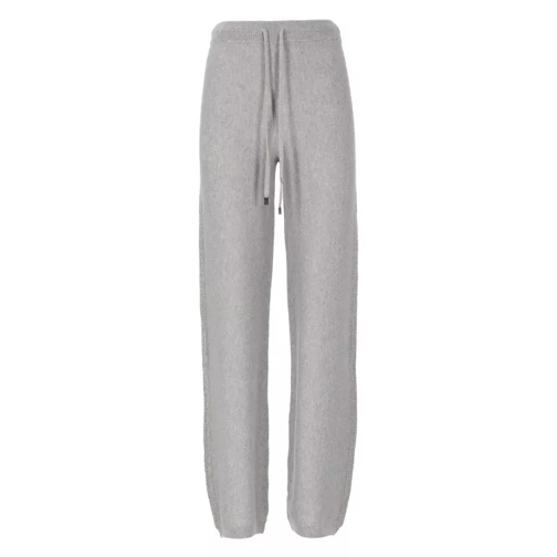 Peserico Wool And Silk Pants Grey 