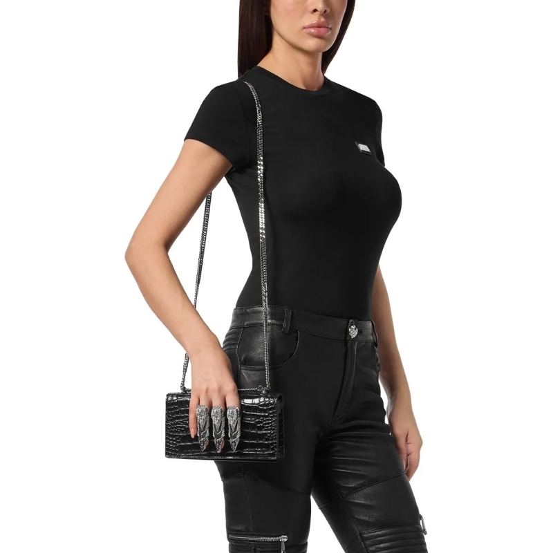 Philipp Plein Clutch Kupplung Claw Clutch schwarz(Image 4)