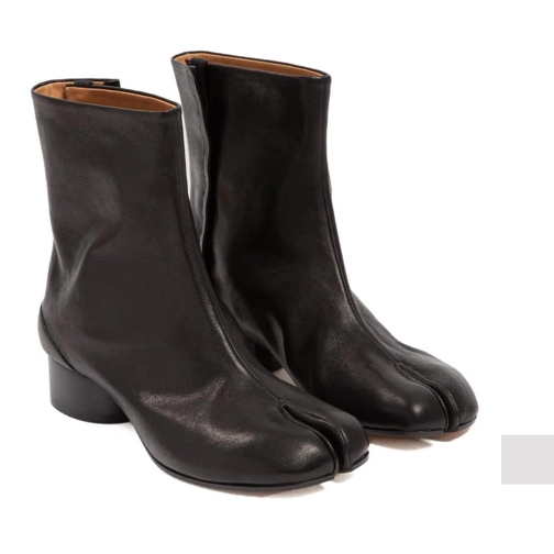 Maison Margiela Tabi Leather Boots Black Stivale