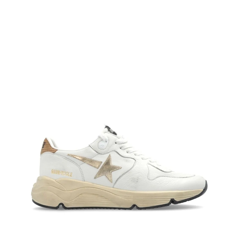 Golden Goose Low-Top-Sneaker Leather Distressed Effect Sneakers White