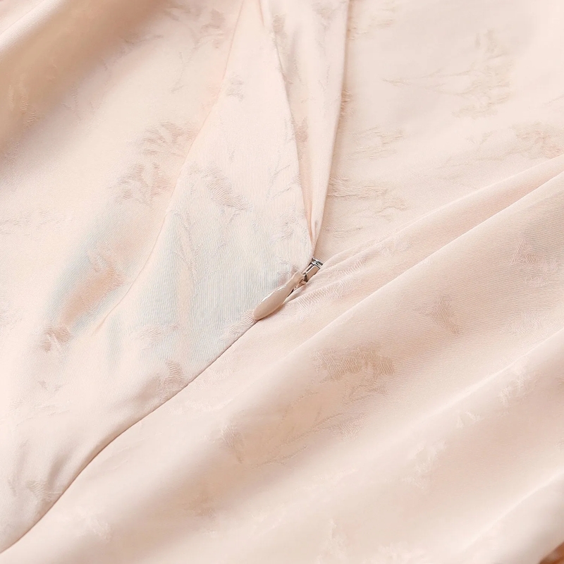 Victoria Beckham Maxikleid Maxikleid mit Muster pink(Image 5)