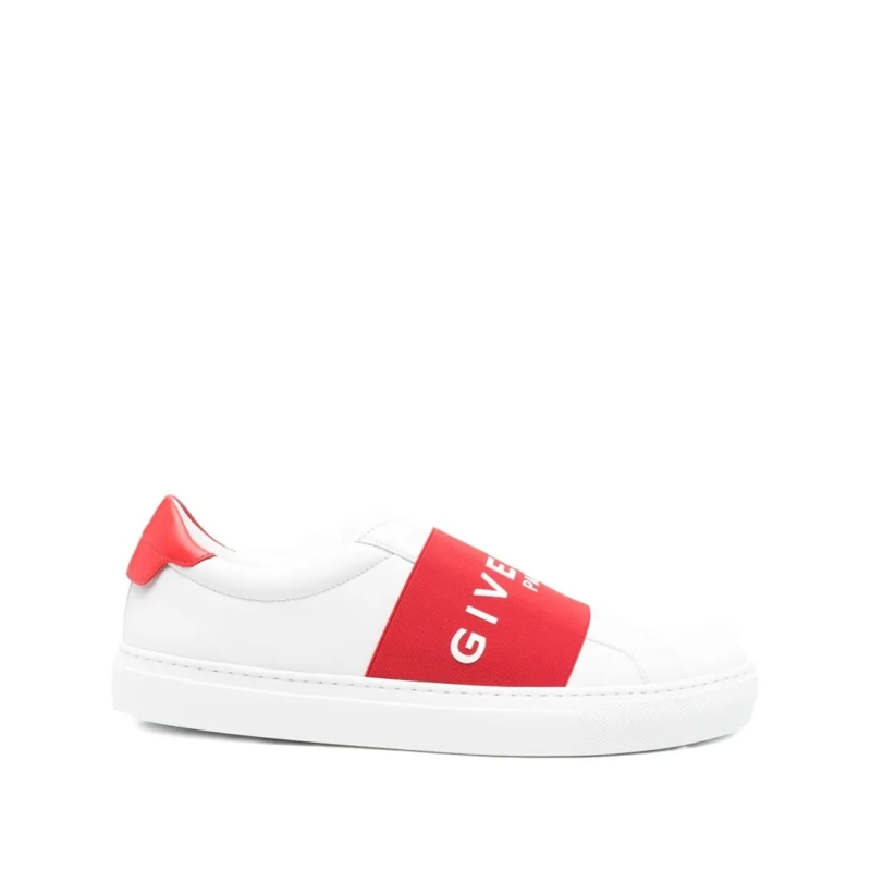 Givenchy Sneaker basse Slip-On Sneakers With Bold Logo Print White