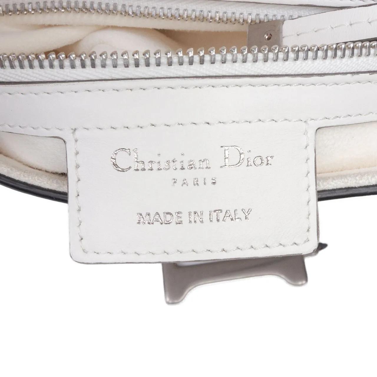 Thumbnail - Christian Dior Hobo Bags - Smooth Calfskin Saddle Bag - Gr. unisize - in Weiß - für Damen