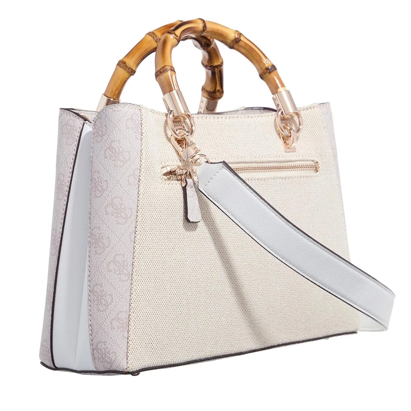 Guess Crossbody Bag Kerima Bamboo Girlfriend Stchl Natural/Dove Logo(Image 4)