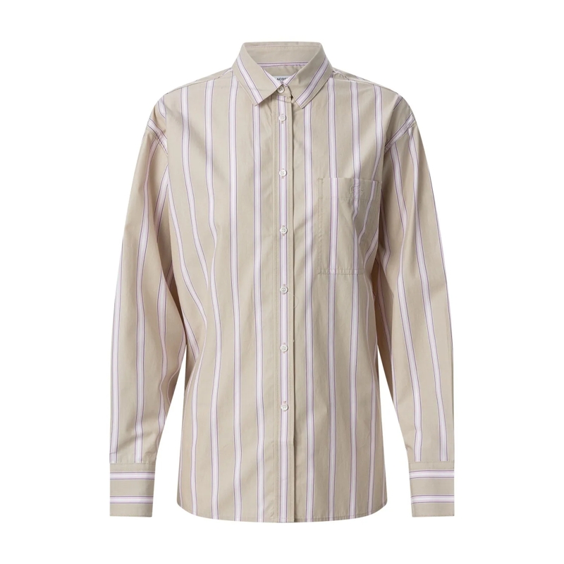 Lacoste Bluse Gestreifte Hemdbluse mehrfarbig