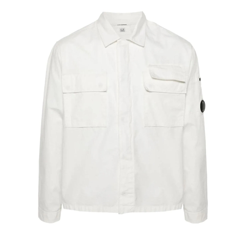 CP Company Legere Oberteile shirtjacket white weiß