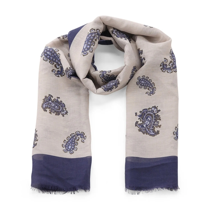 Altea Écharpe en laine Tuch mit Muster beige