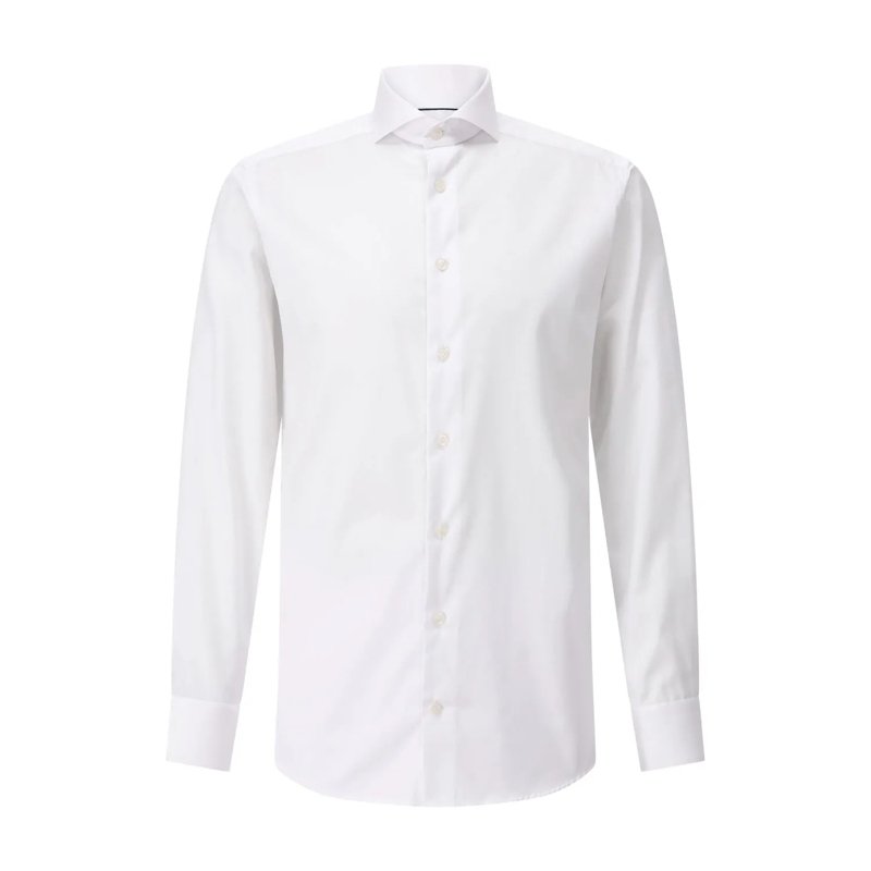 Eton Polo Slim-Fit Twillhemd Weiß