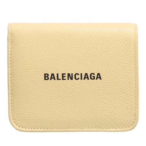 Balenciaga Flap Cash And Card Wallet Butter Yellow Bi-Fold Wallet