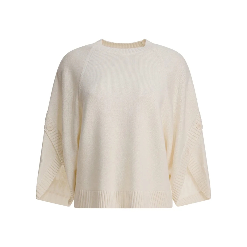 Max Mara Trui Wool And Cashmere Over Sweater Neutrals