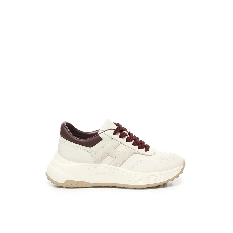 Hogan Lage-top sneaker Contemporary Ivory And Burgundy Sneakers Neutrals