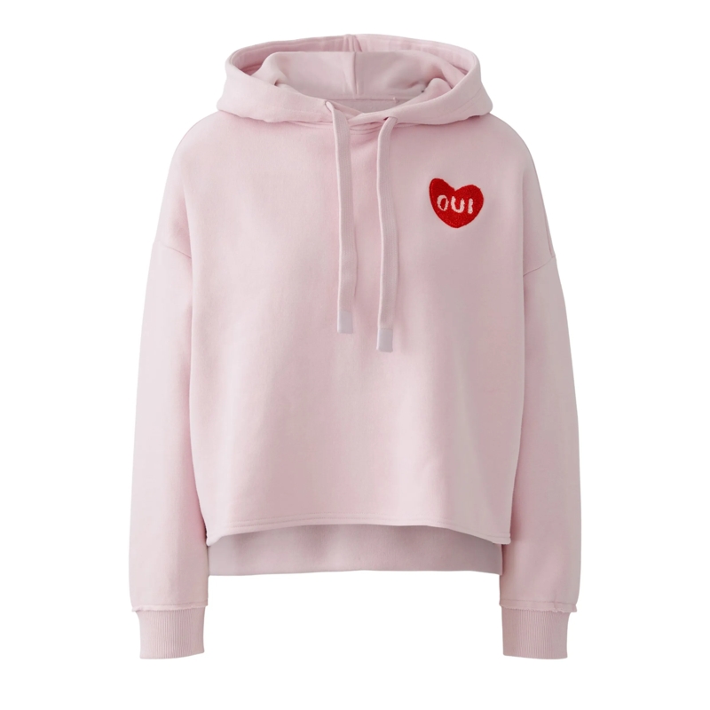 Oui  Kapuzensweatshirt rosa