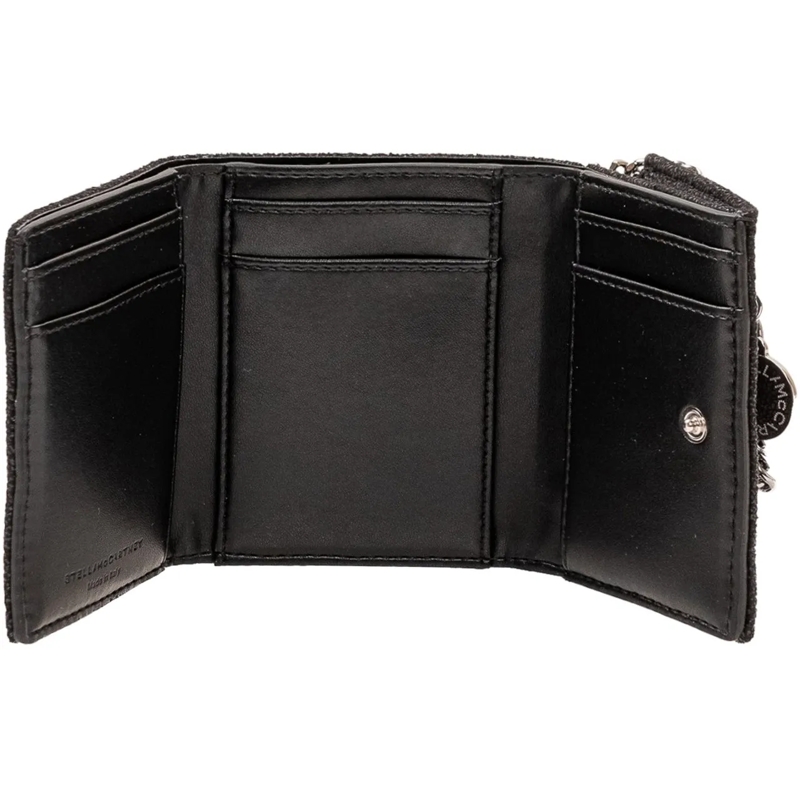 Stella McCartney Geldbörse Falabella Portafoglio Trifold con Patta schwarz(Image 3)