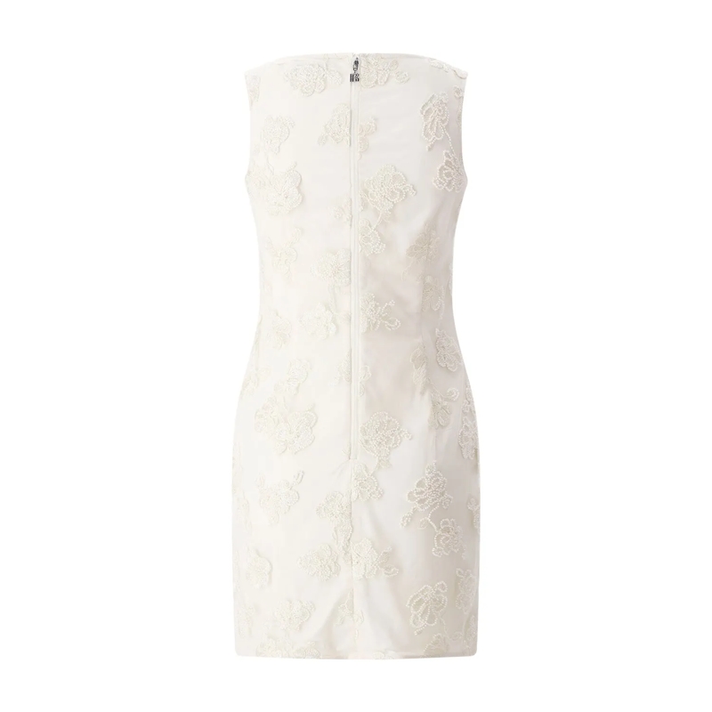 Rotate Mini-robe Minikleid mit Perlen weiß(Image 3)