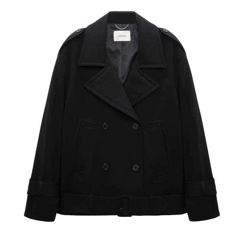 Dorothee Schumacher Overgangsjas EMOTIONAL ESSENCE jacket vinyl black