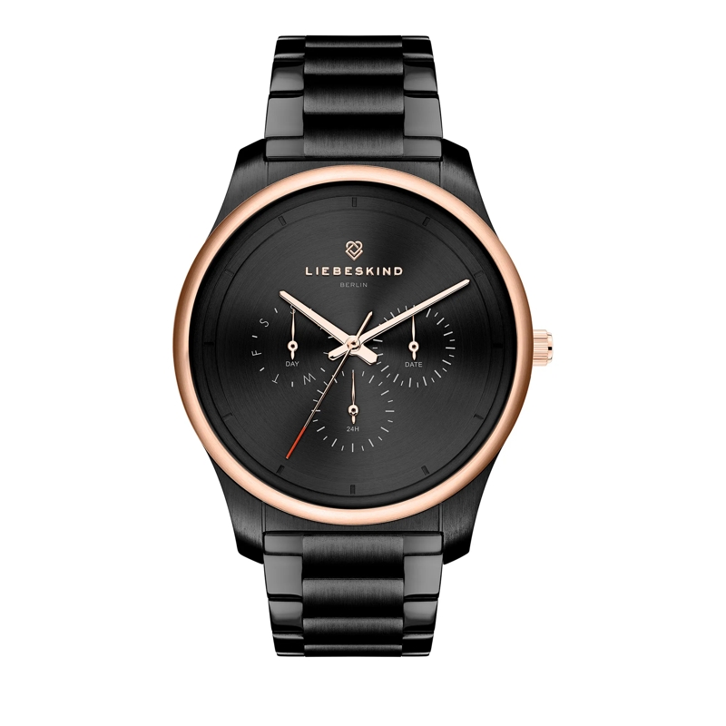 Liebeskind Berlin Automatikuhr Edelstahl Armbanduhr schwarz