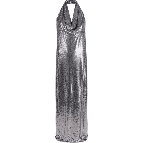 Blanca Vita Midi-Kleider Blanca Vita Sequin-Embellished Long Dress silber